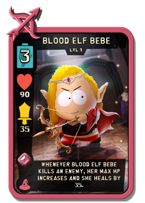 Blood Elf Bebe Card